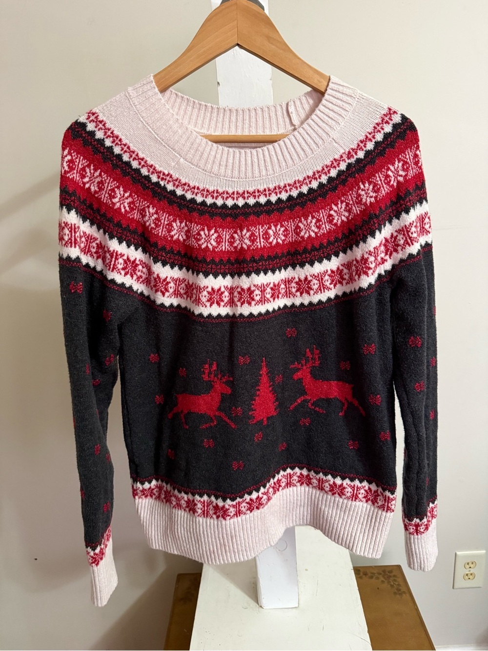 LOFT Fair Isle Holiday Sweatshirt